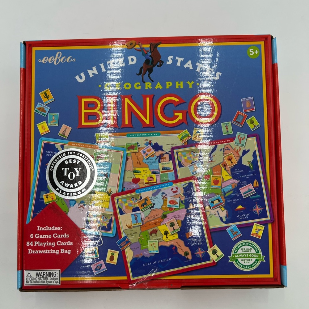 New Kids BINGO game. 6 game‎ cards ages 5+. Retails for $22.